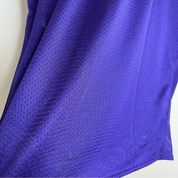 Nike Vapor Varsity Purple V-Neck Short Sleeve Football Practice Jersey Top Sz L - Picture 9 of 13